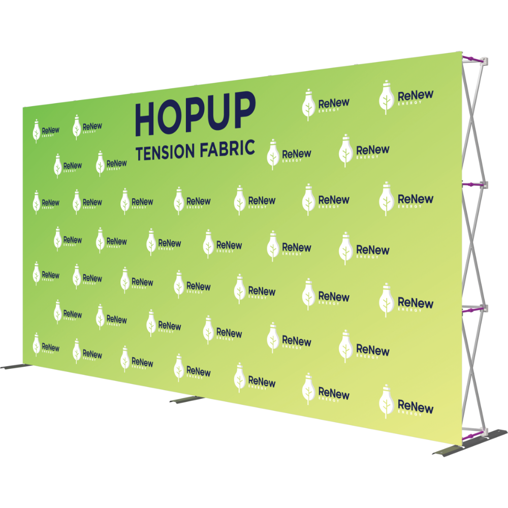Hopup 15ft Straight Full Height Tension Fabric Display