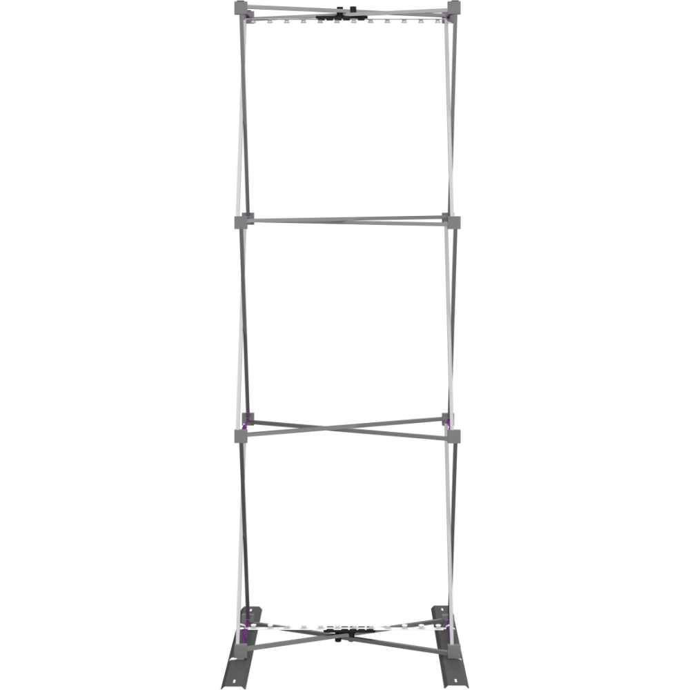 Hopup 2.5ft Backlit Straight Full Height Tension Fabric Display Kit
