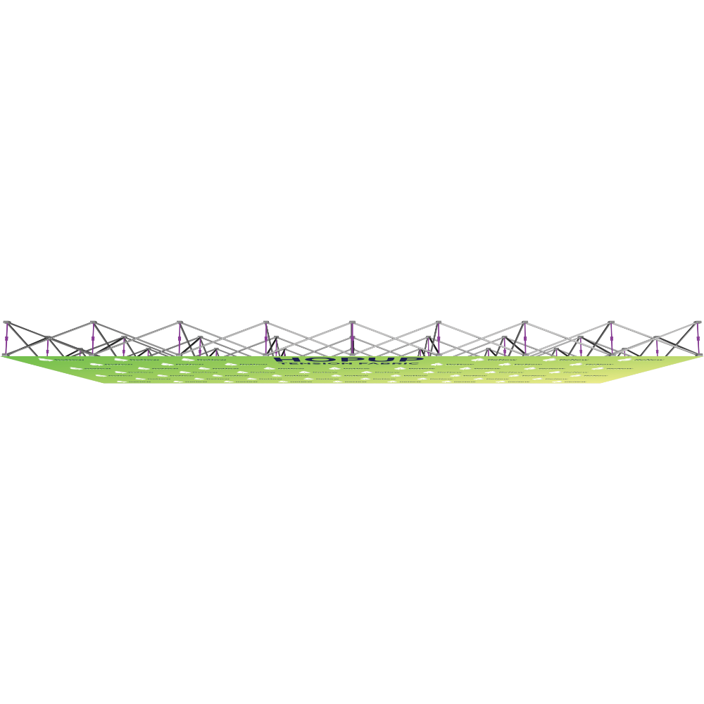 Hopup 20ft Straight Full Height Tension Fabric Display
