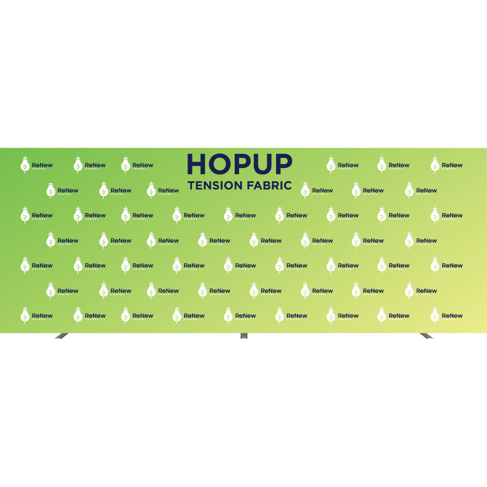 Hopup 20ft Straight Full Height Tension Fabric Display