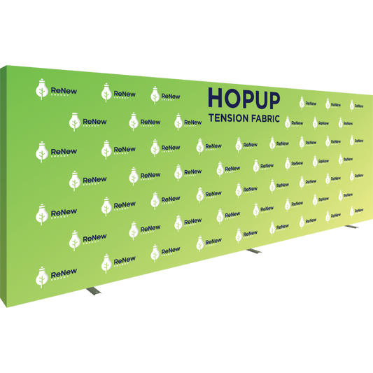 Hopup 20ft Straight Full Height Tension Fabric Display