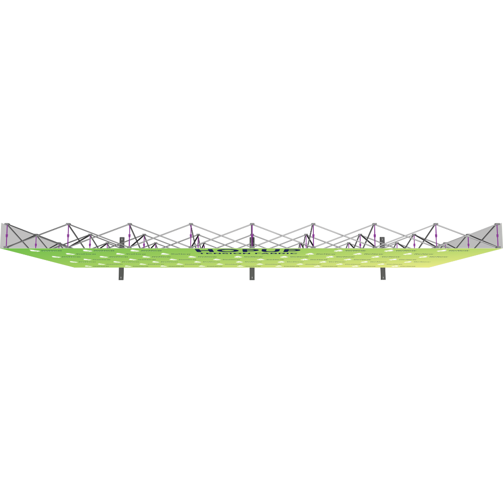 Hopup 20ft Straight Full Height Tension Fabric Display