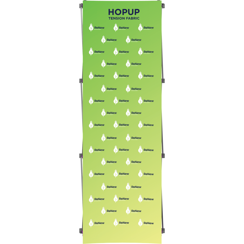 Hopup 2.5ft Straight Full Height Tension Fabric Display