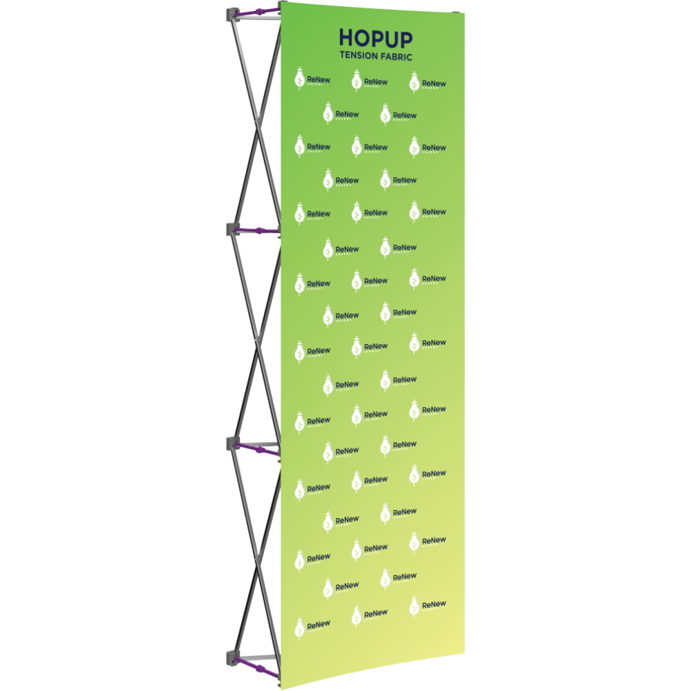 Hopup 2.5ft Straight Full Height Tension Fabric Display