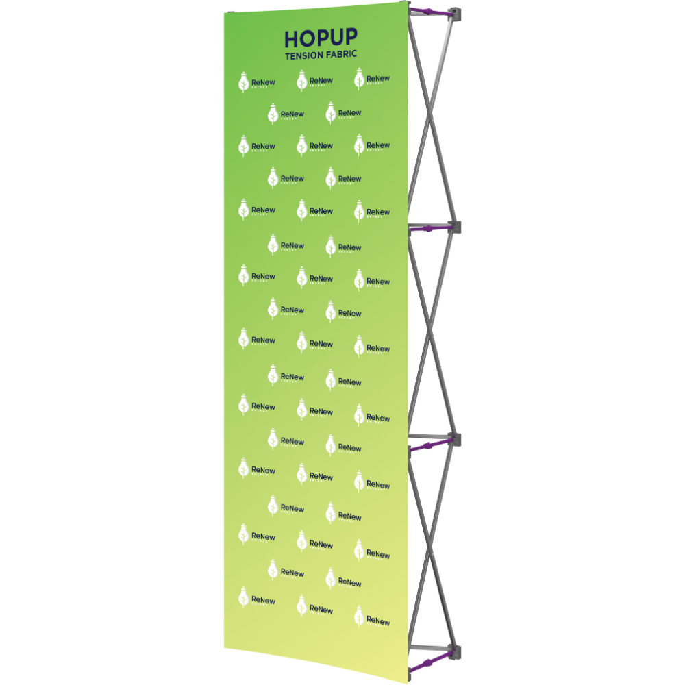 Hopup 2.5ft Straight Full Height Tension Fabric Display