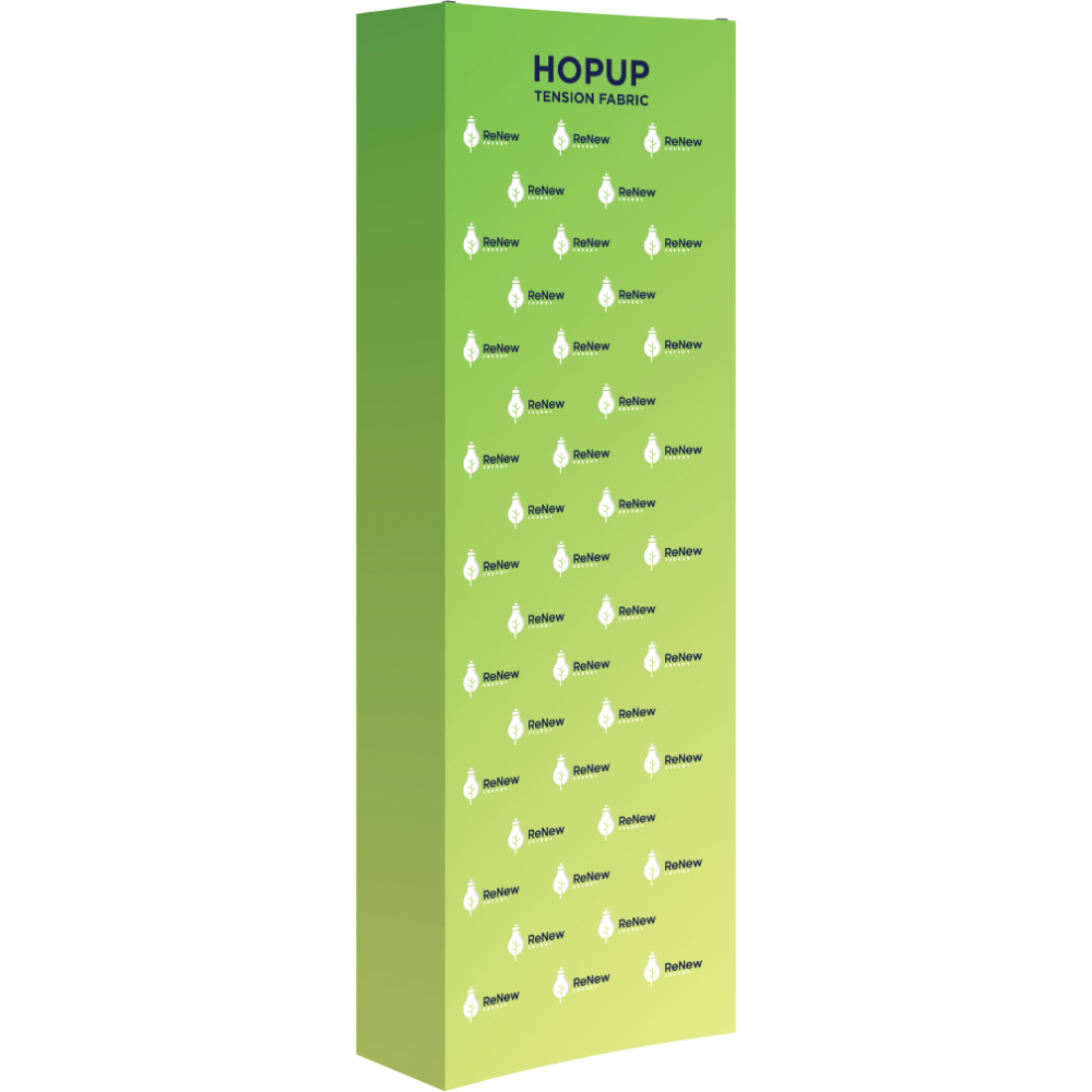 Hopup 2.5ft Straight Full Height Tension Fabric Display