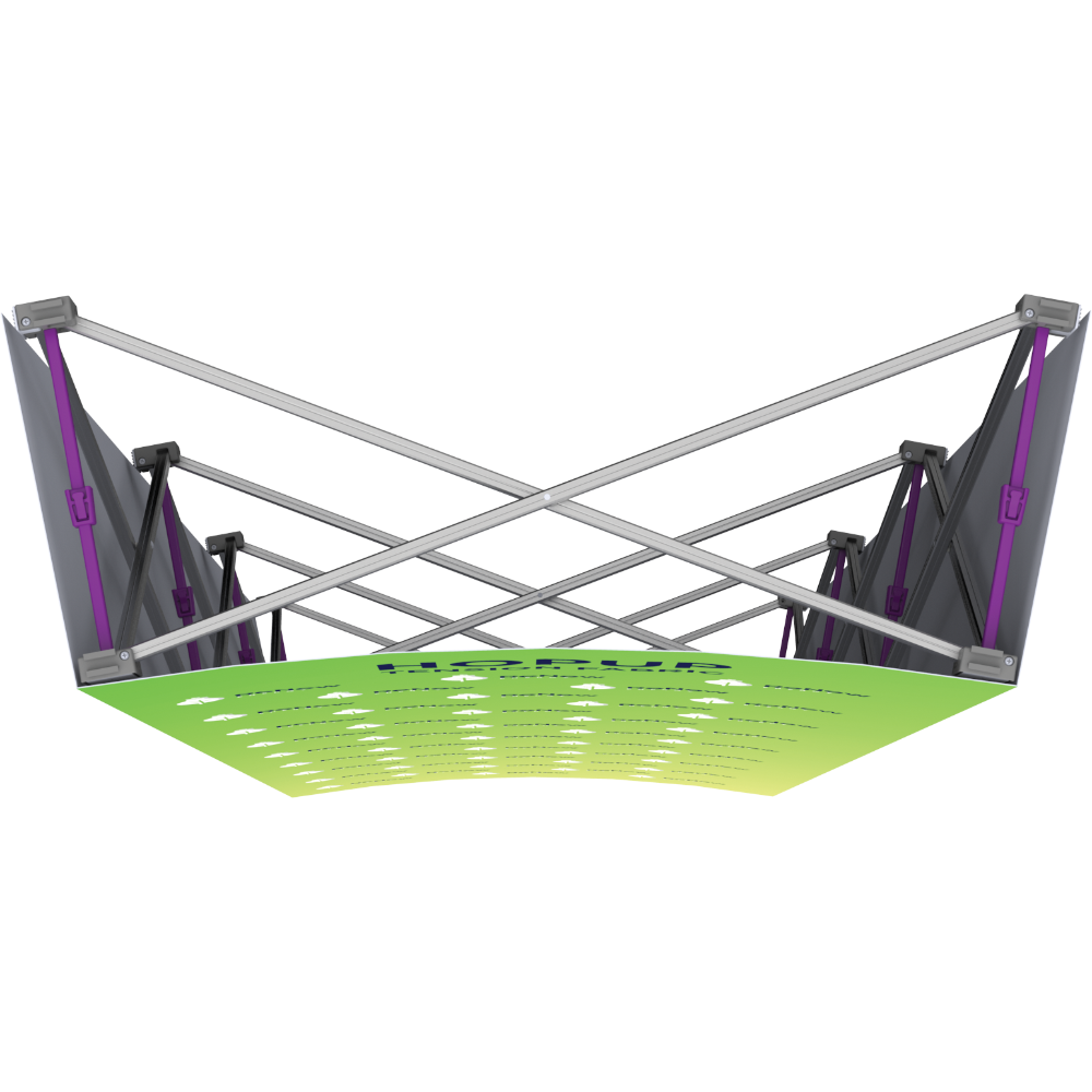Hopup 2.5ft Straight Full Height Tension Fabric Display