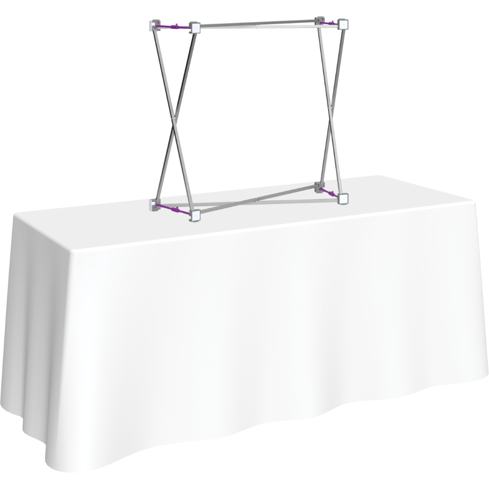 Hopup 2.5ft Straight Tabletop Tension Fabric Display