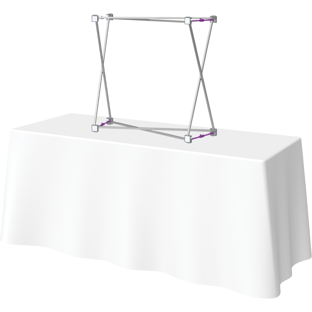 Hopup 2.5ft Straight Tabletop Tension Fabric Display