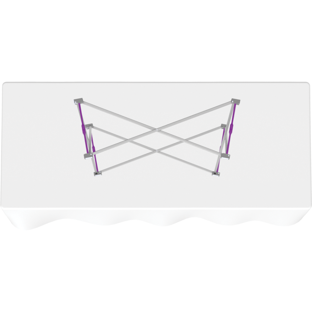 Hopup 2.5ft Straight Tabletop Tension Fabric Display