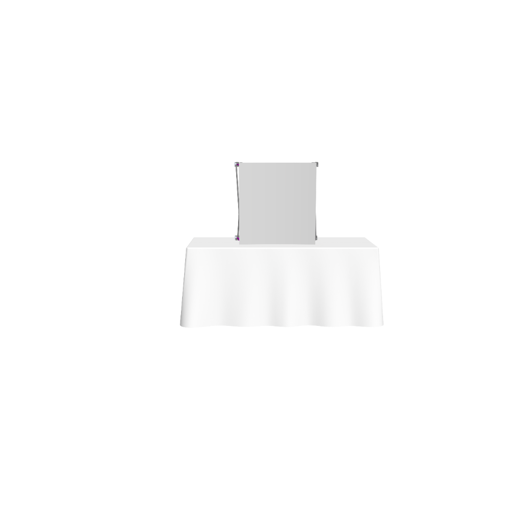 Hopup 2.5ft Straight Tabletop Tension Fabric Display