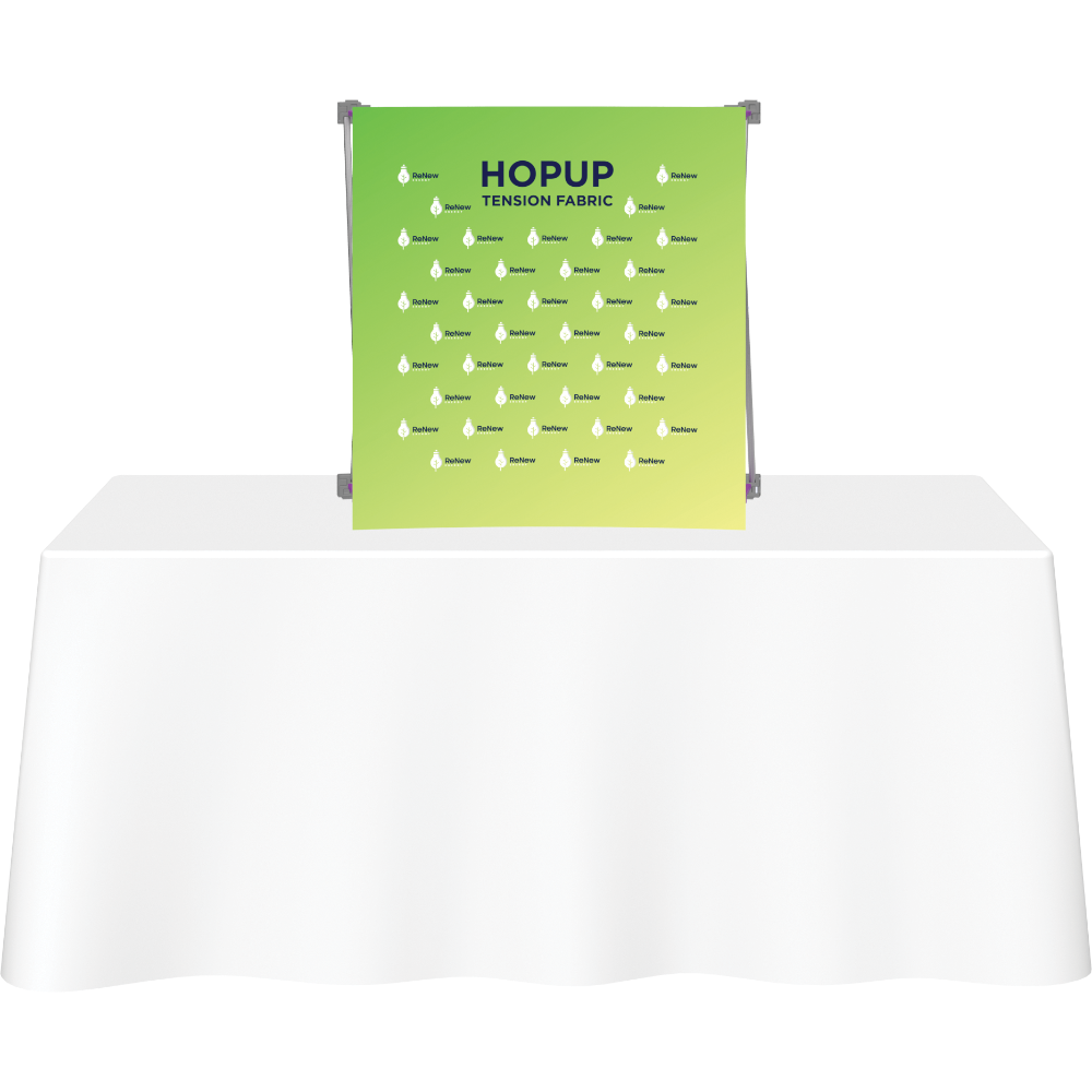 Hopup 2.5ft Straight Tabletop Tension Fabric Display