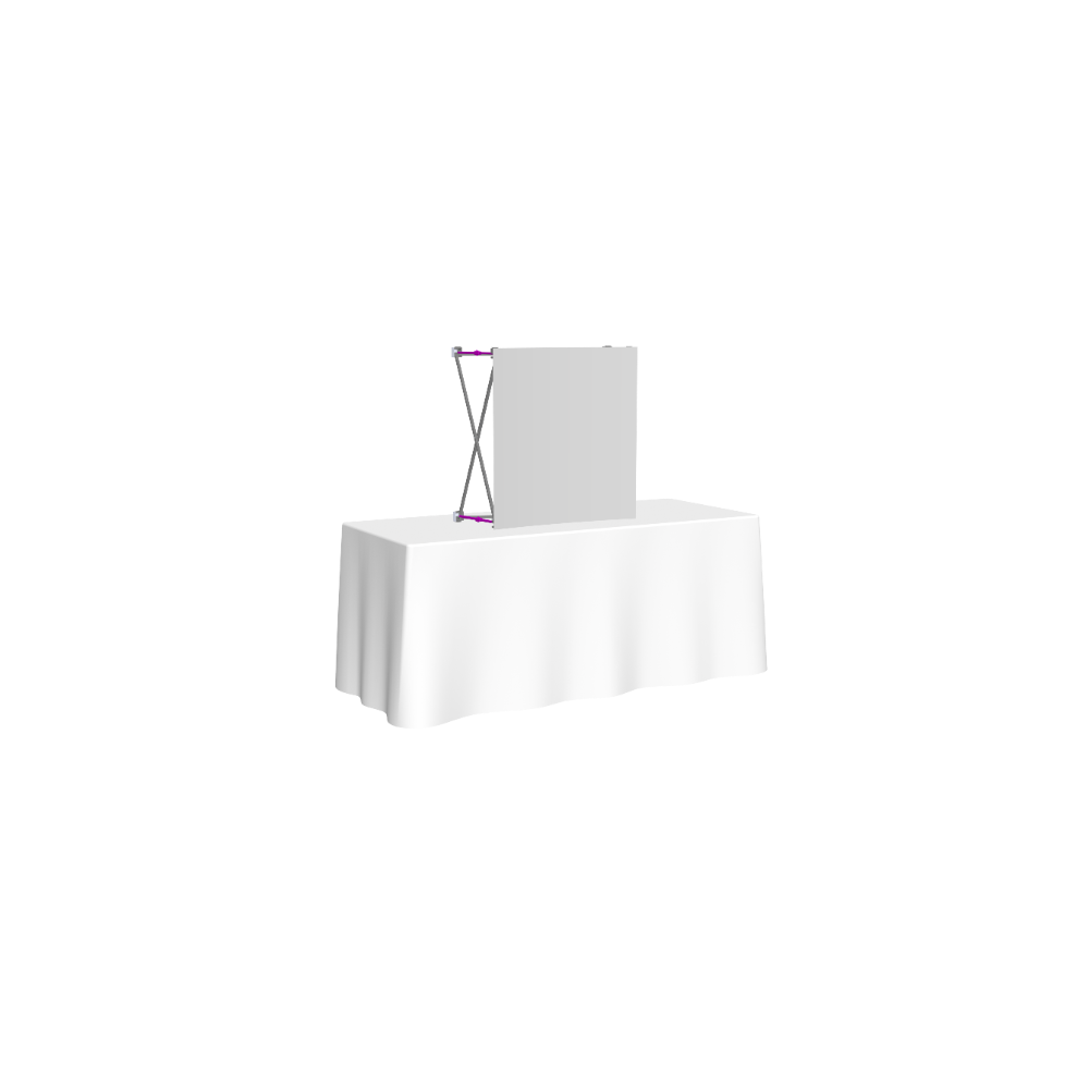 Hopup 2.5ft Straight Tabletop Tension Fabric Display
