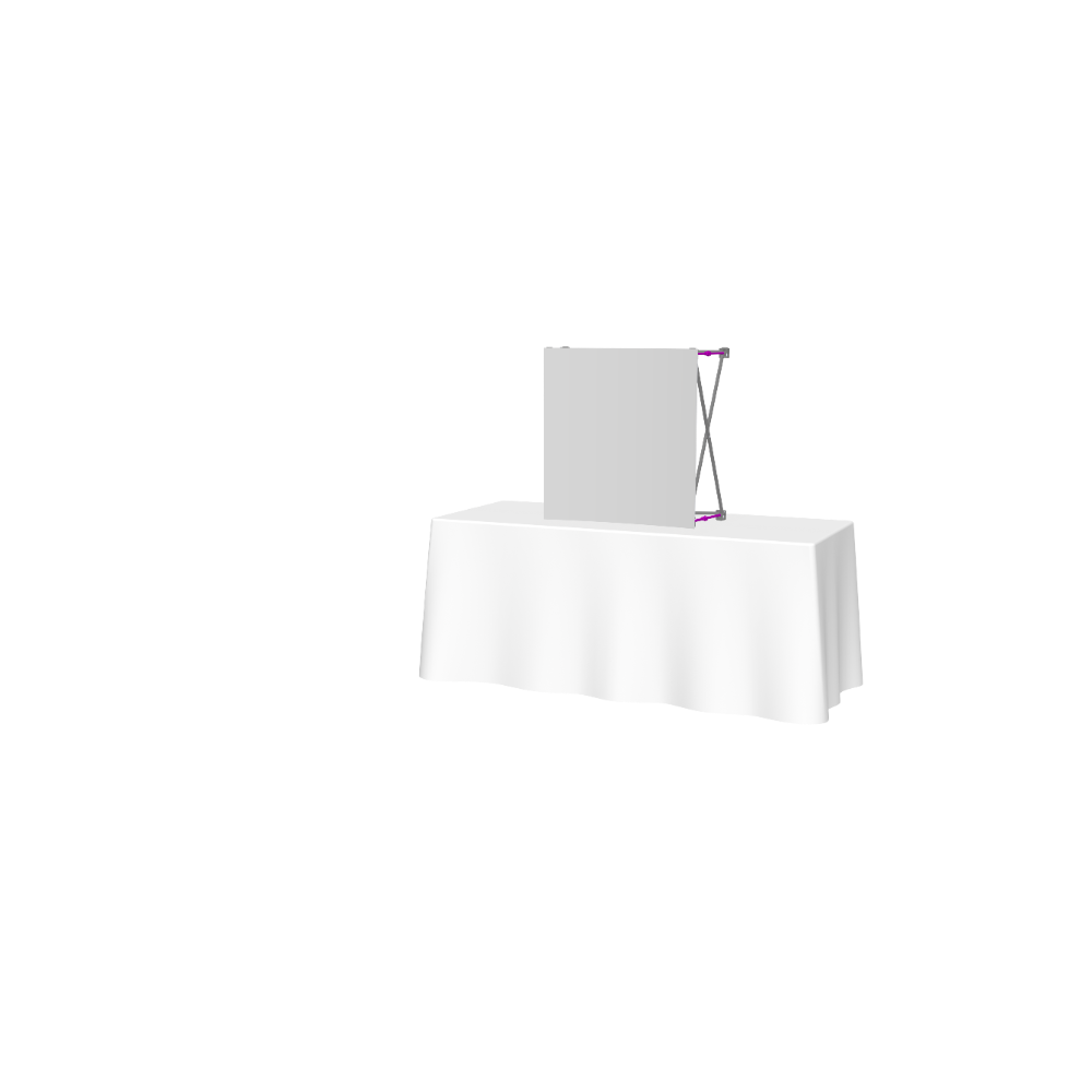 Hopup 2.5ft Straight Tabletop Tension Fabric Display