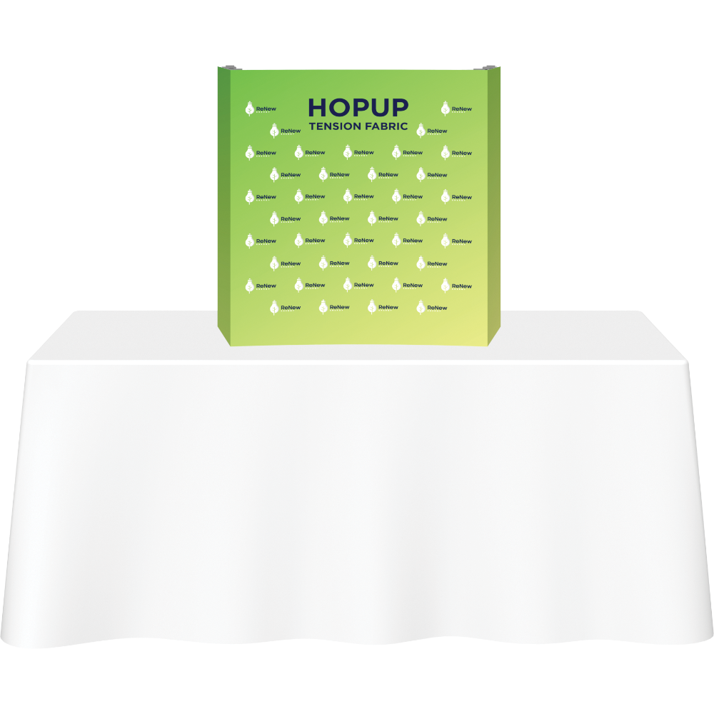 Hopup 2.5ft Straight Tabletop Tension Fabric Display