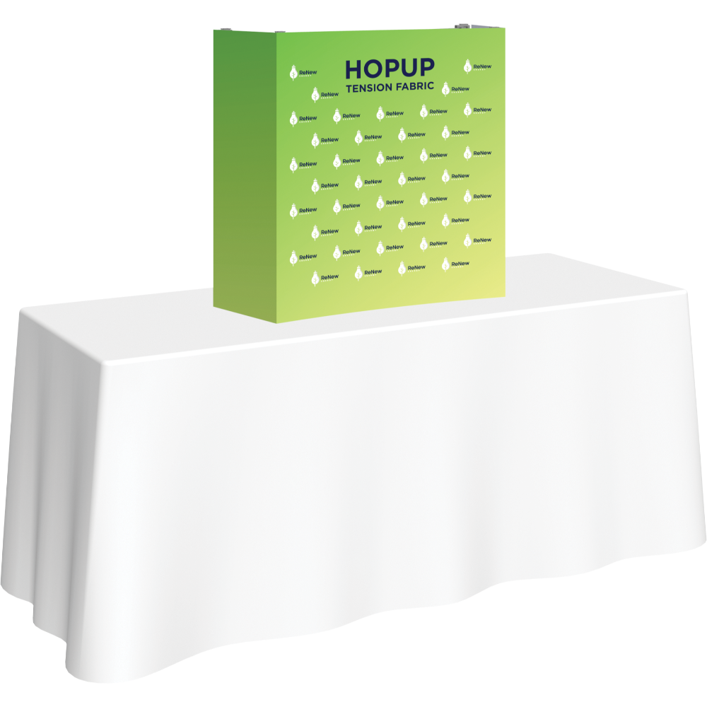 Hopup 2.5ft Straight Tabletop Tension Fabric Display