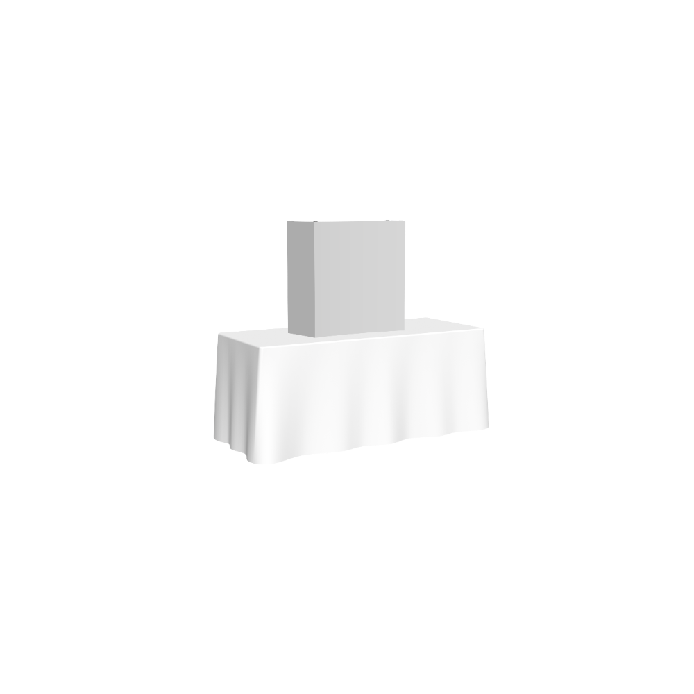 Hopup 2.5ft Straight Tabletop Tension Fabric Display