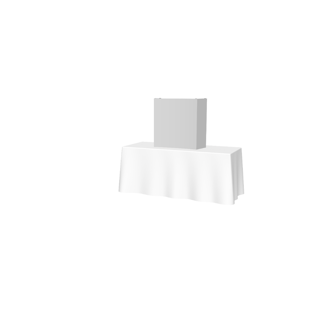 Hopup 2.5ft Straight Tabletop Tension Fabric Display