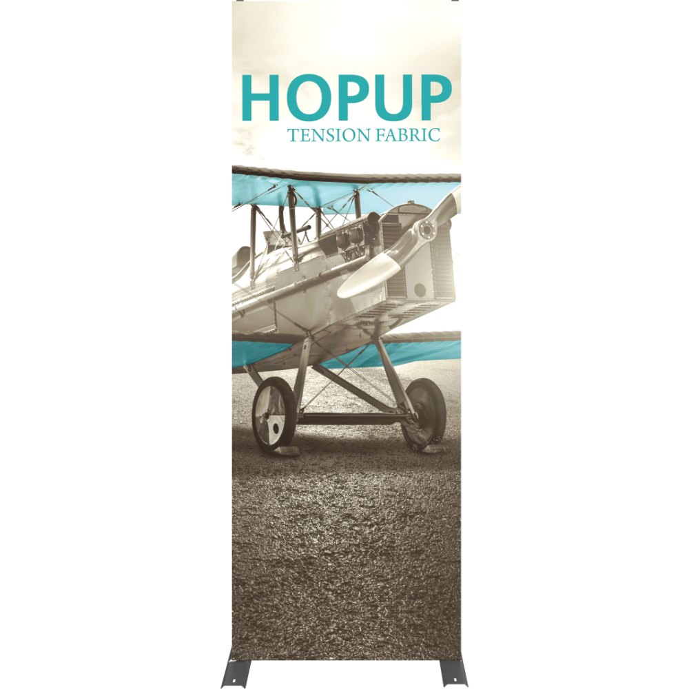Hopup 2.5ft Straight Tabletop Tension Fabric Display