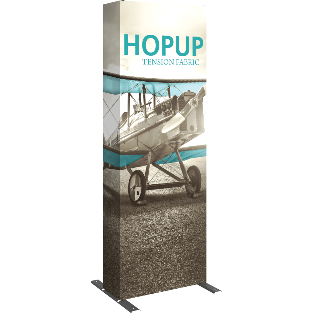 Hopup 2.5ft Straight Tabletop Tension Fabric Display