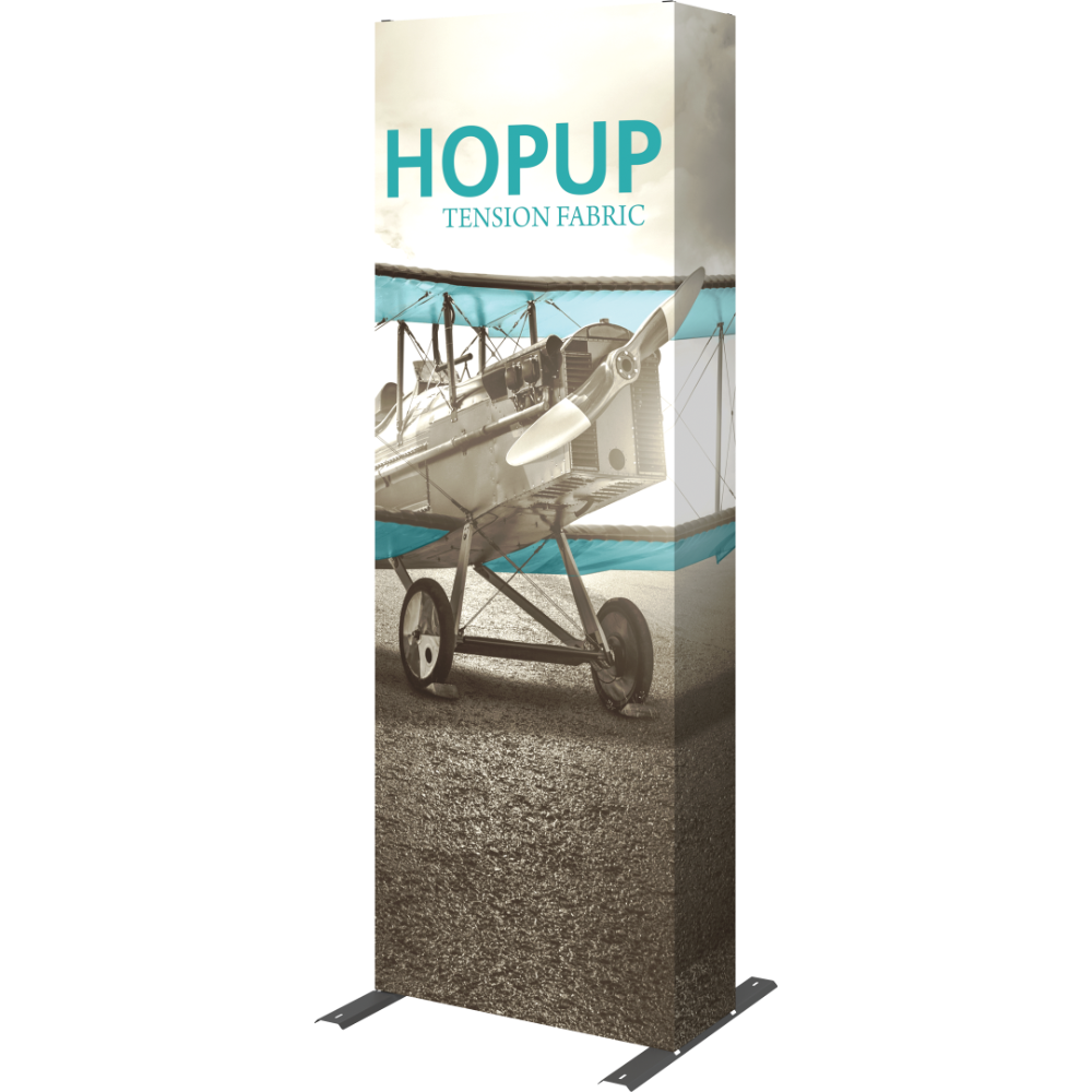 Hopup 2.5ft Straight Tabletop Tension Fabric Display