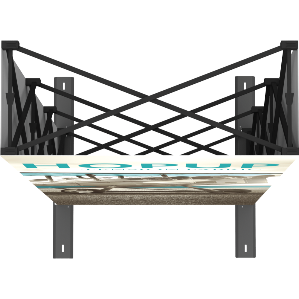 Hopup 2.5ft Straight Tabletop Tension Fabric Display