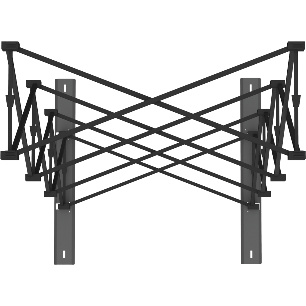 Hopup 2.5ft Straight Tabletop Tension Fabric Display