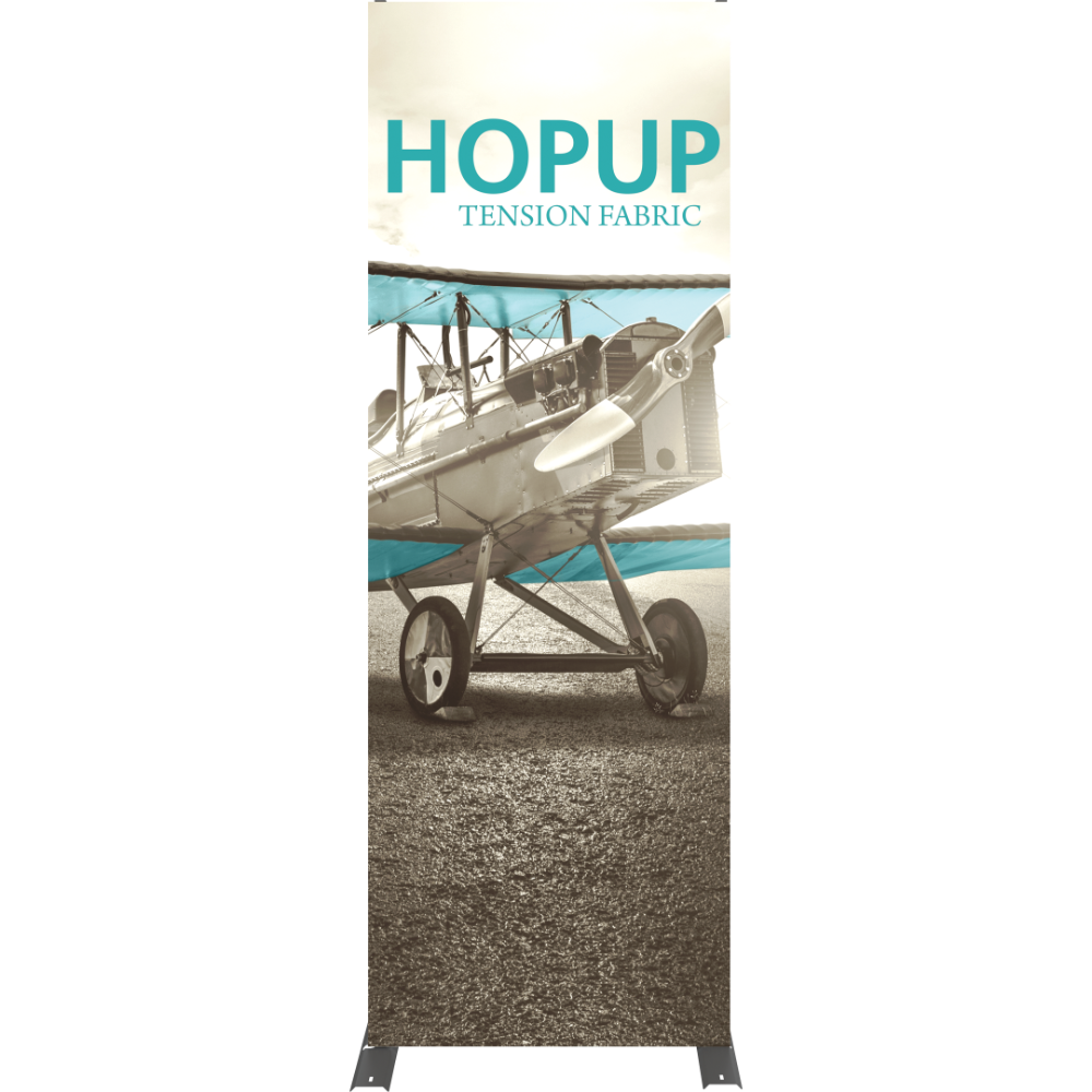 Hopup 2.5ft Straight Tabletop Tension Fabric Display