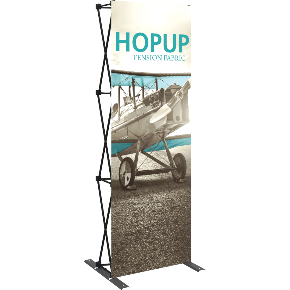 Hopup 2.5ft Straight Tabletop Tension Fabric Display