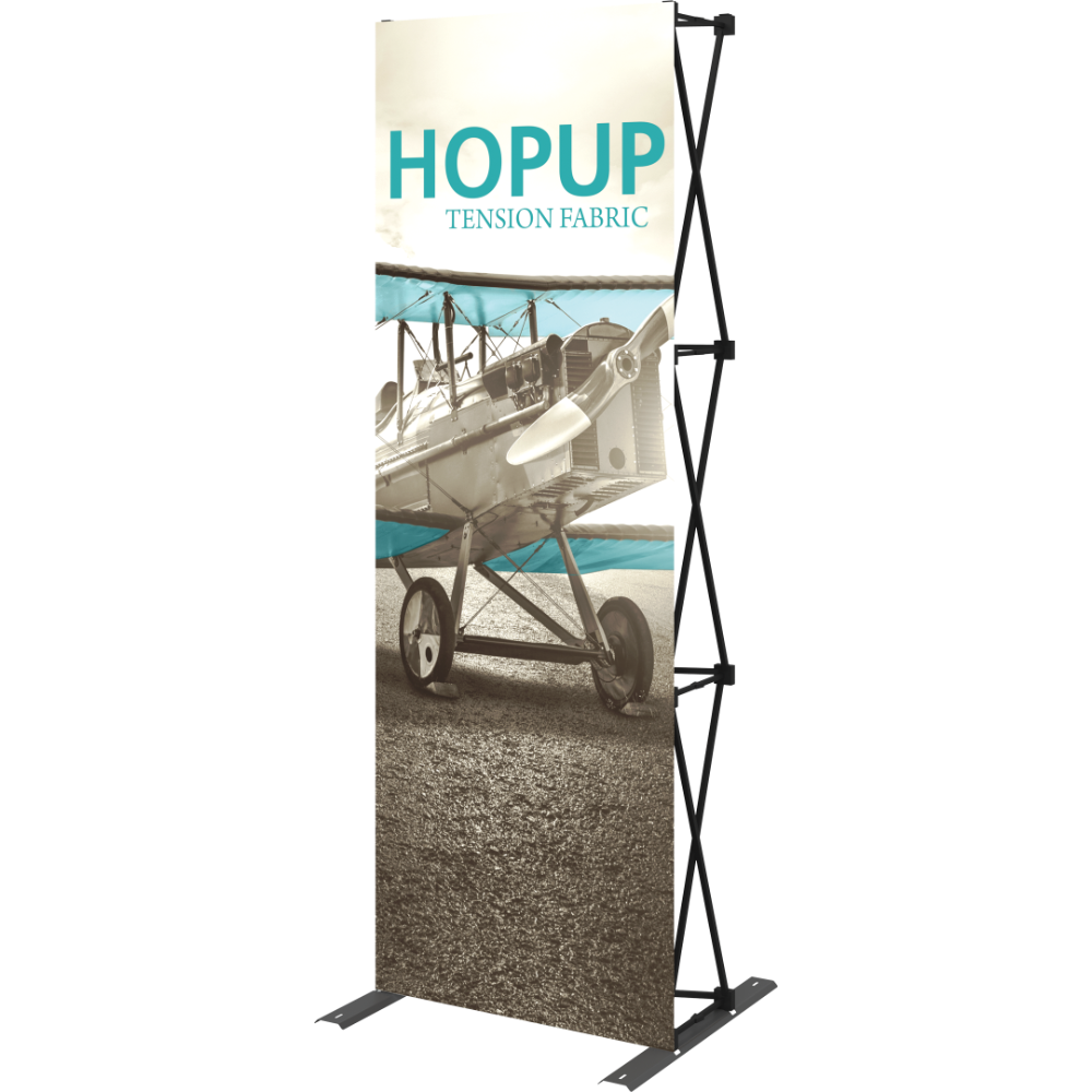 Hopup 2.5ft Straight Tabletop Tension Fabric Display