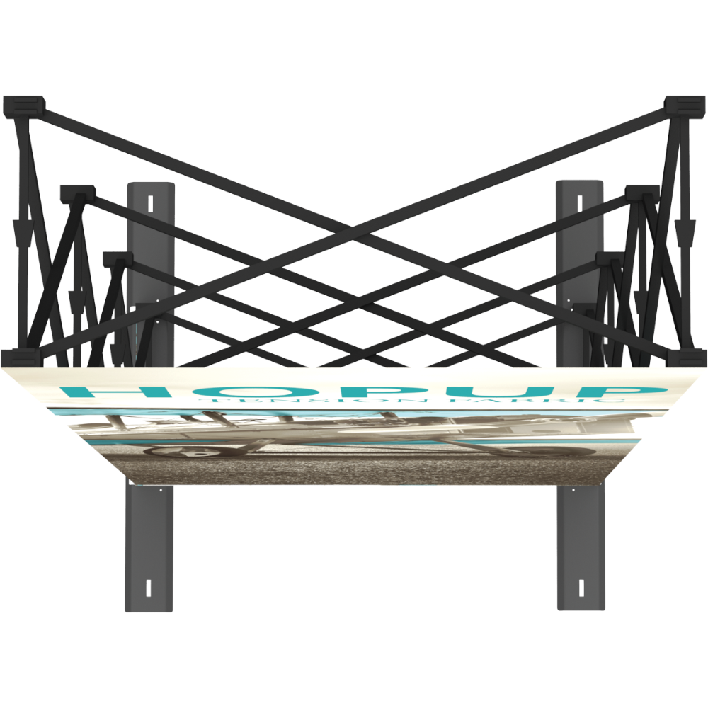 Hopup 2.5ft Straight Tabletop Tension Fabric Display