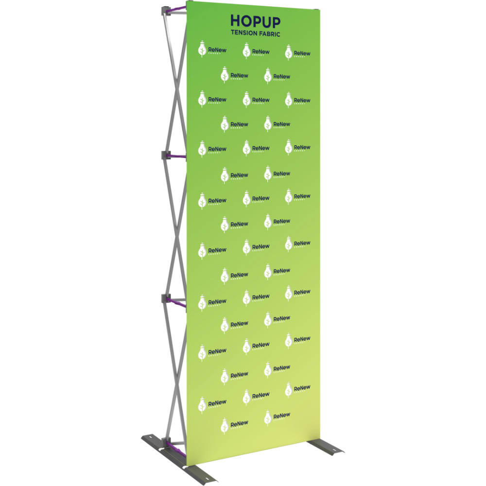 Hopup 2.5ft Straight Full Height Tension Fabric Display