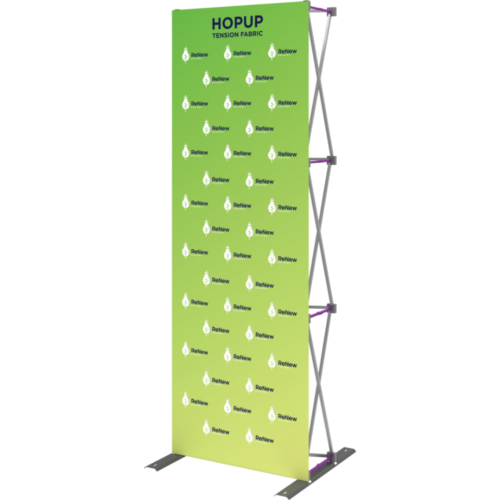 Hopup 2.5ft Straight Full Height Tension Fabric Display