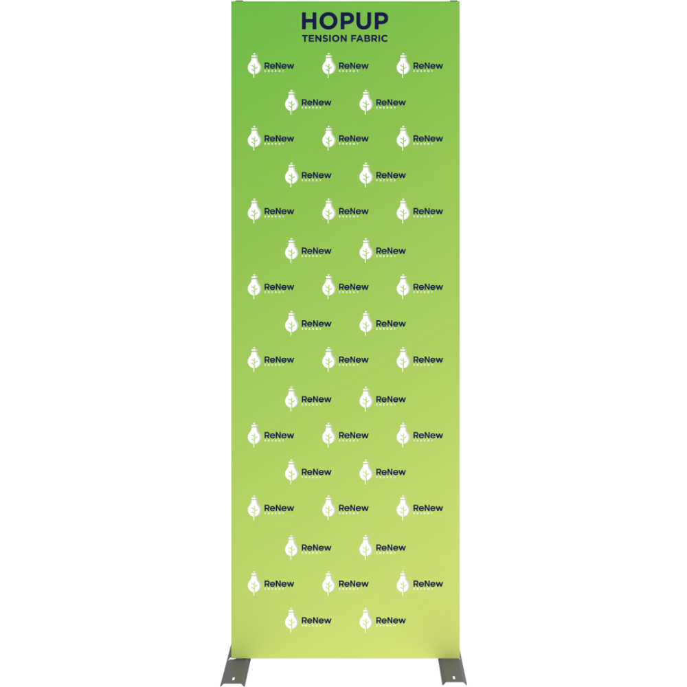 Hopup 2.5ft Straight Full Height Tension Fabric Display