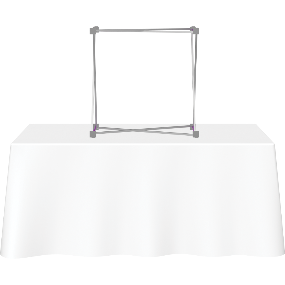 Hopup 2.5ft Straight Tabletop Tension Fabric Display