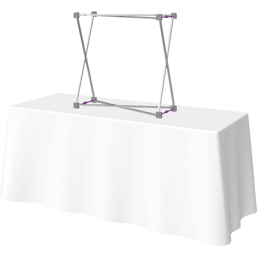 Hopup 2.5ft Straight Tabletop Tension Fabric Display