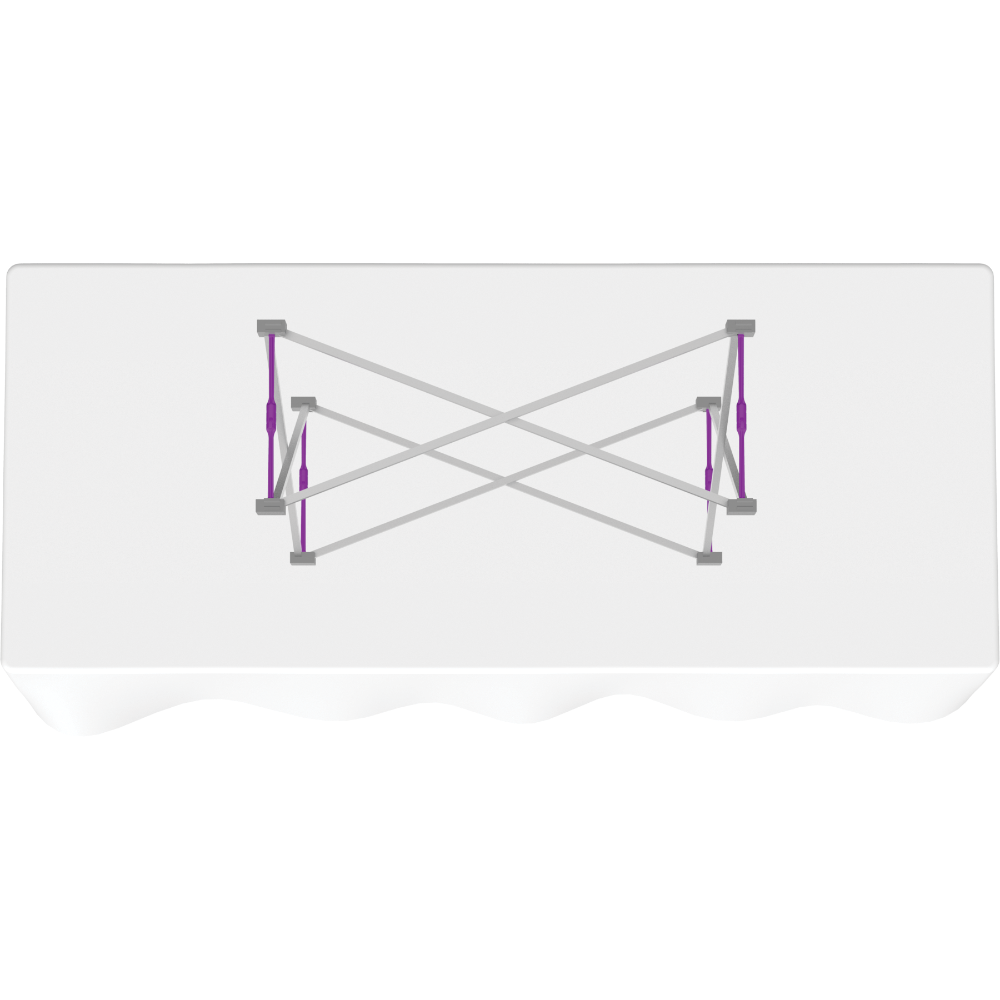 Hopup 2.5ft Straight Tabletop Tension Fabric Display
