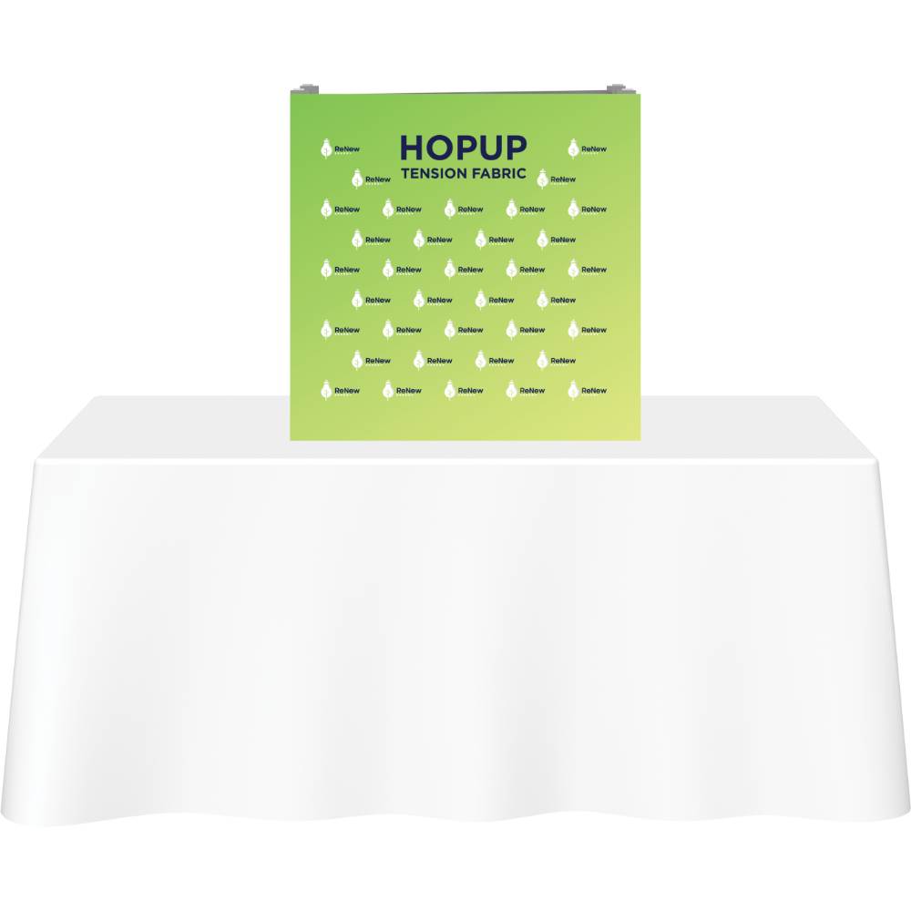 Hopup 2.5ft Straight Tabletop Tension Fabric Display