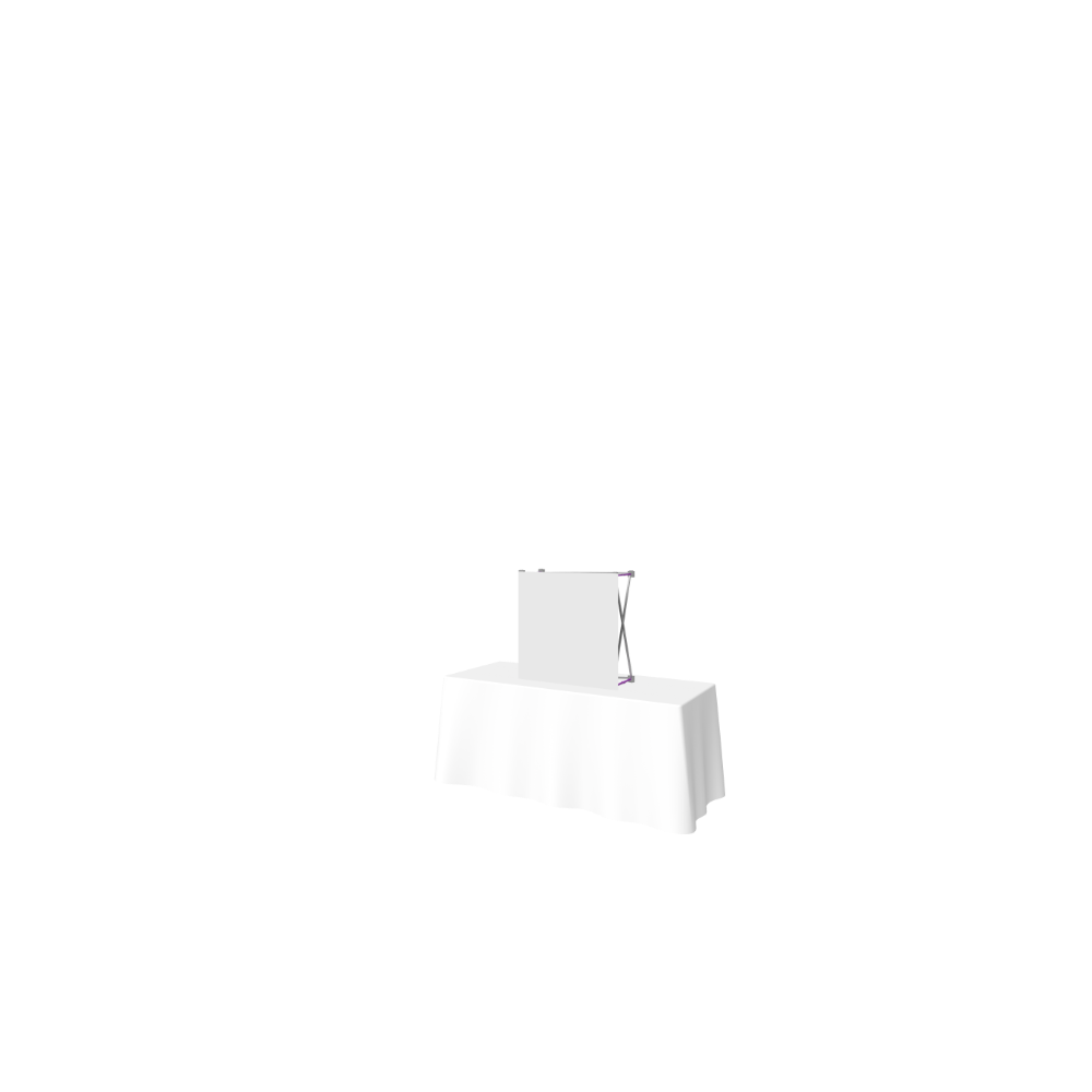 Hopup 2.5ft Straight Tabletop Tension Fabric Display