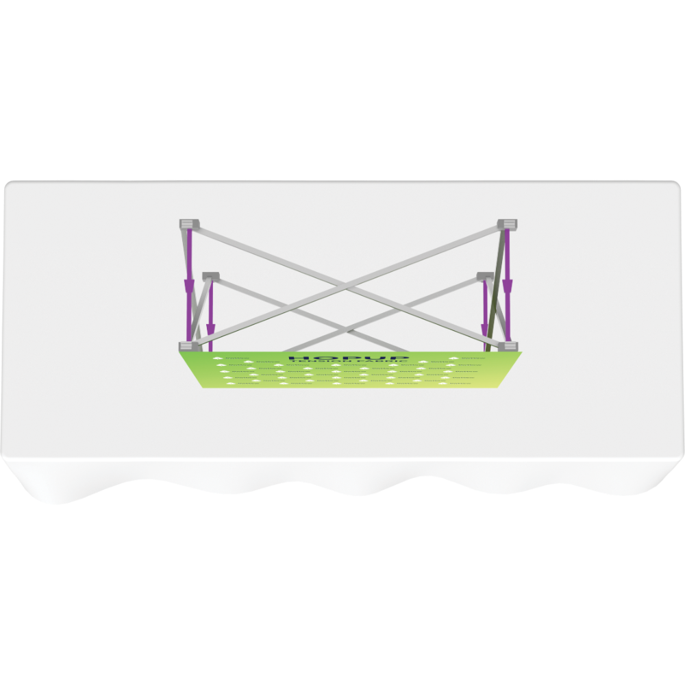 Hopup 2.5ft Straight Tabletop Tension Fabric Display