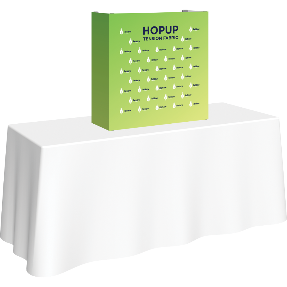 Hopup 2.5ft Straight Tabletop Tension Fabric Display