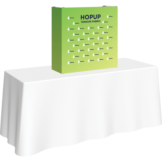 Hopup 2.5ft Straight Tabletop Tension Fabric Display