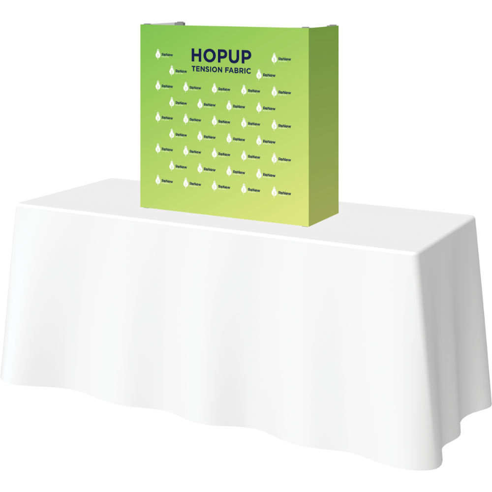 Hopup 2.5ft Straight Tabletop Tension Fabric Display