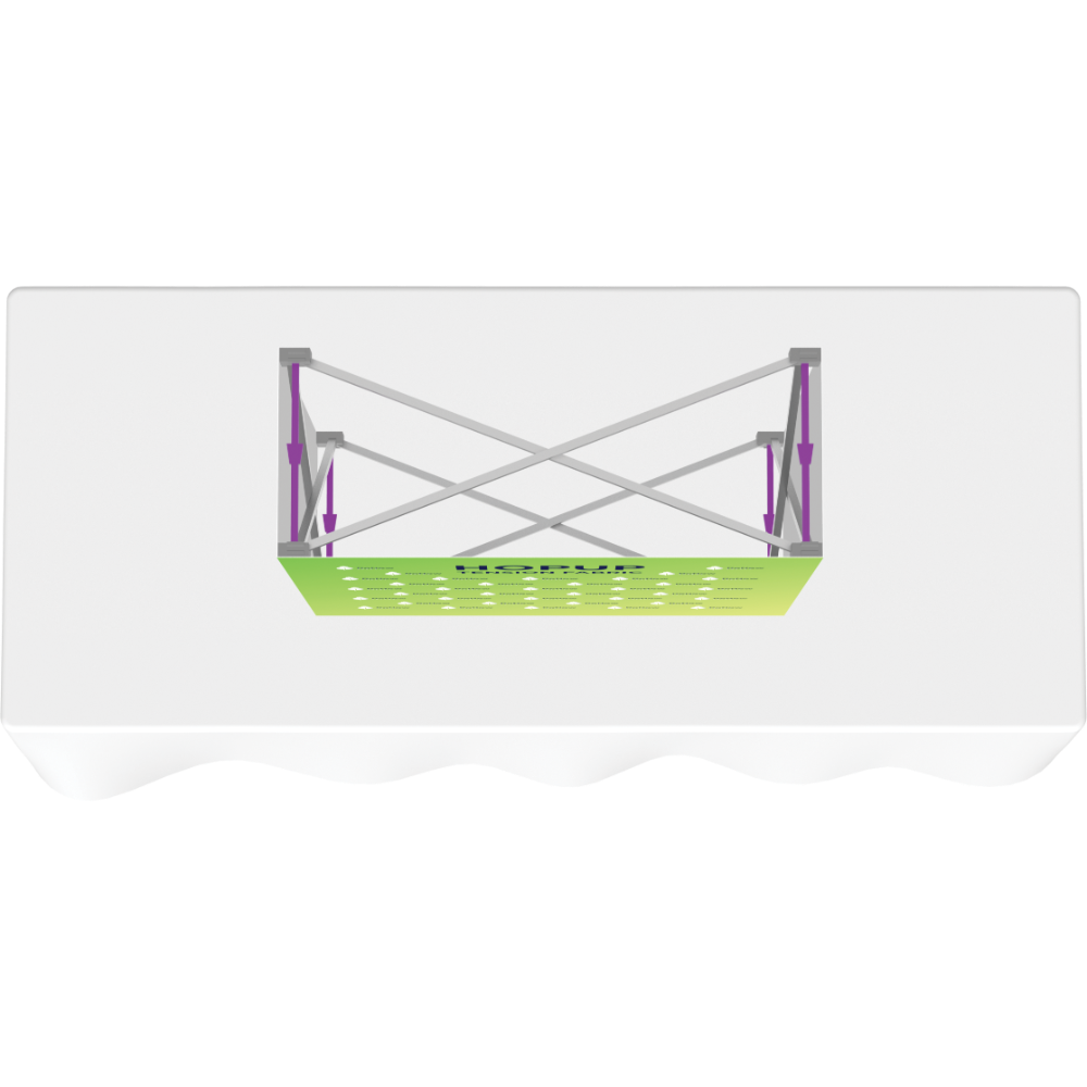 Hopup 2.5ft Straight Tabletop Tension Fabric Display