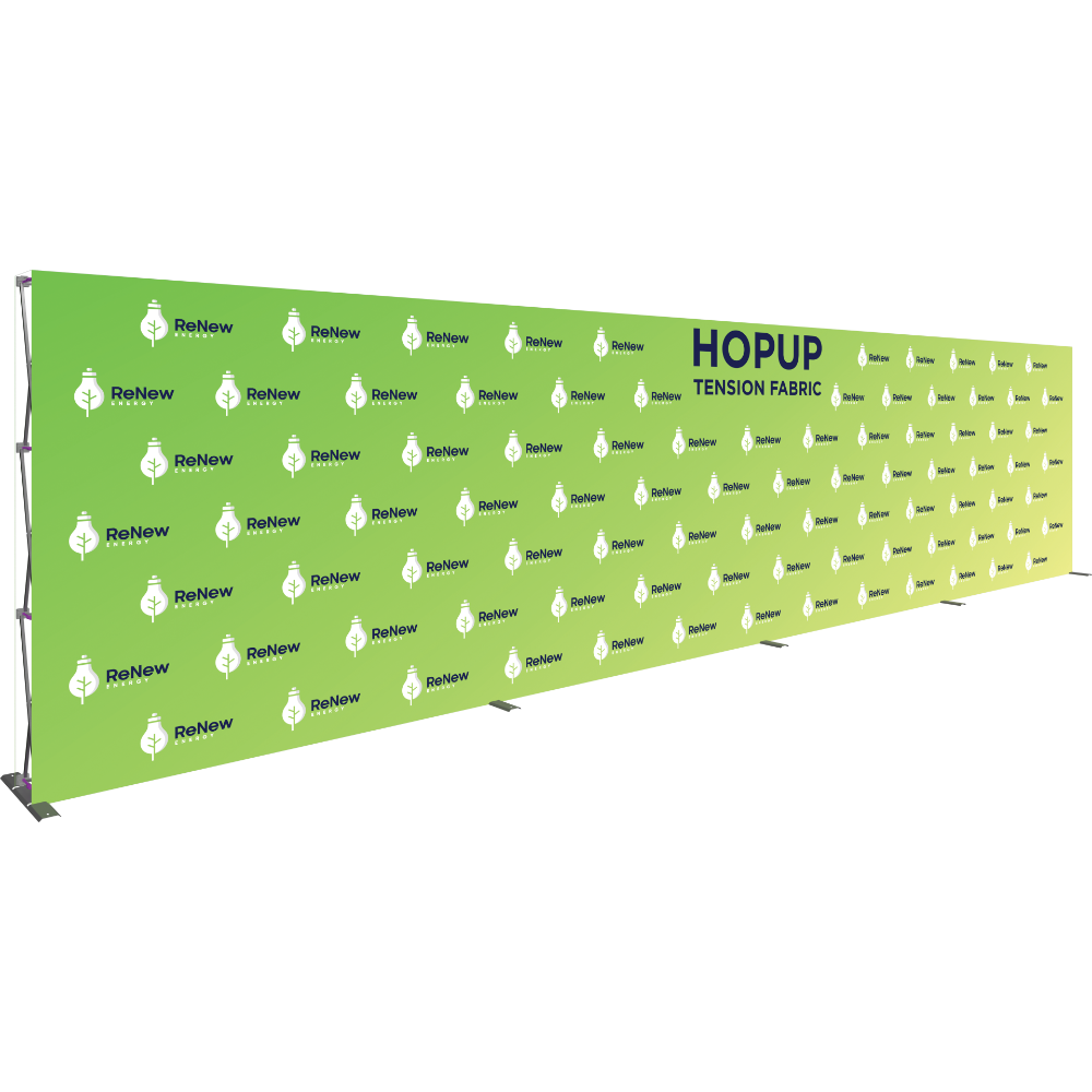 Hopup 30ft Straight Full Height Tension Fabric Display