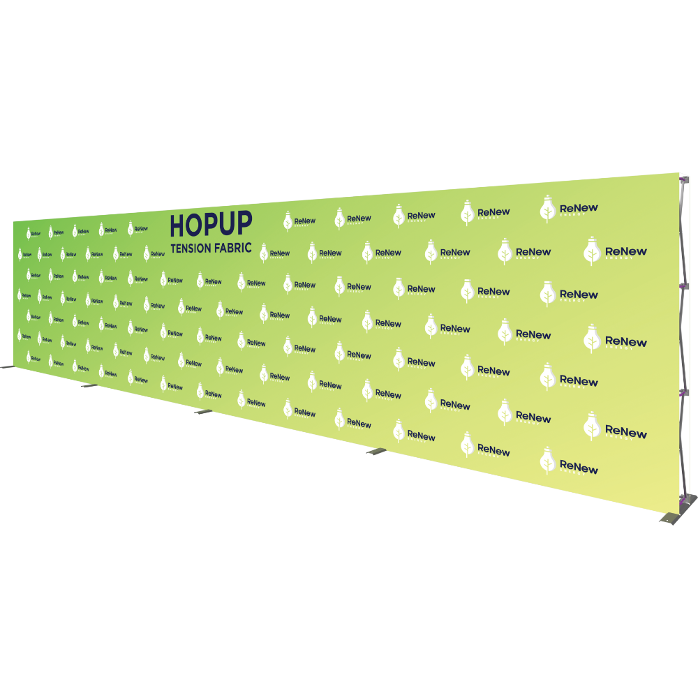 Hopup 30ft Straight Full Height Tension Fabric Display