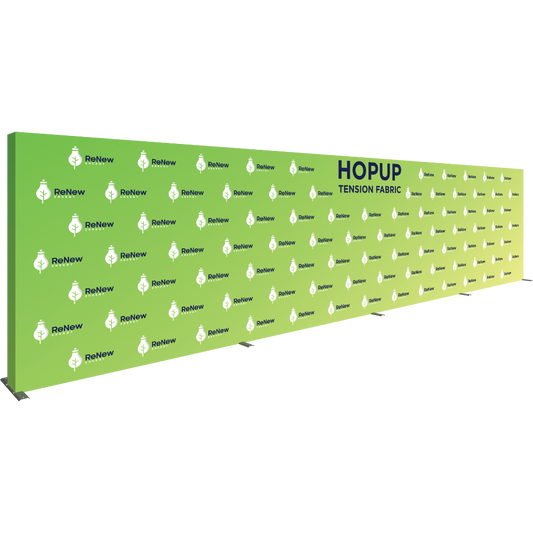 Hopup 30ft Straight Full Height Tension Fabric Display