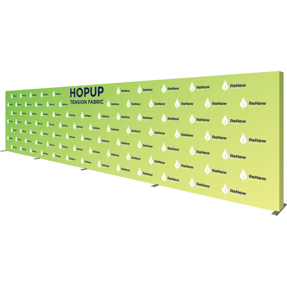 Hopup 30ft Straight Full Height Tension Fabric Display