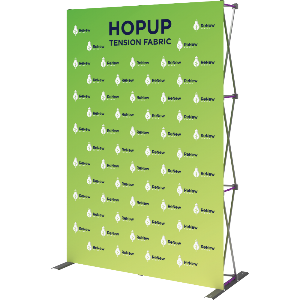 Hopup 5ft Straight Full Height Tension Fabric Display