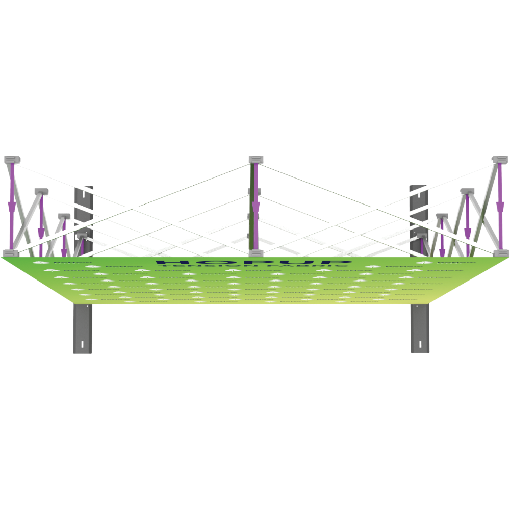 Hopup 5ft Straight Full Height Tension Fabric Display
